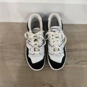 New Balance 550 Classic Black and White Shoes